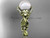 14kt yellow gold diamond pearl unique engagement ring AP211
