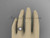 Platinum diamond pearl unique engagement ring, wedding ring AP215