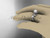 14kt white gold diamond pearl, leaf and vine engagement ring AP231