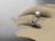 Unique 14kt rose gold diamond leaf and vine pearl engagement ring AP258