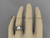 Unique 14kt white gold diamond floral leaf and vine wedding ring,engagement ring AP270