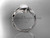 14kt white gold pearl leaf and vine engagement ring AP273