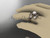 14kt rose gold diamond pearl engagement ring AP287