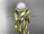 14kt yellow gold diamond pearl unique engagement set AP328S