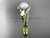 14k yellow gold diamond pearl leaf engagement set AP334S