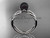 Platinum diamond, pearl engagement ring VBP870