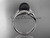 14kt white gold diamond, pearl engagement ring VBP8166