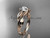 14kt rose gold leaf and vine wedding ring, engagement ring ADLR273