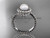 14kt white gold pearl engagement ring VP1006