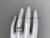 14kt white gold three stone pearl engagement ring VP1007