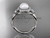 14kt white gold diamond, pearl engagement ring VP8127