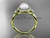 14kt yellow gold diamond, pearl engagement ring VP8127 14kt yellow gold diamond, pearl engagement ring VP8127