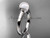 14kt white gold pearl engagement ring VP10016 14kt white gold pearl engagement ring VP10016