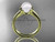 14kt yellow gold pearl engagement ring VP10016 14kt yellow gold pearl engagement ring VP10016