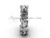 14k white gold diamond leaf and vine, Fleur de Lis, "Forever One" Moissanite engagement ring VD208124 14k white gold diamond leaf and vine, Fleur de Lis, "Forever One" Moissanite engagement ring VD208124