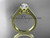 14kt yellow gold diamond unique engagement ring, wedding ring ADER134