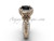 Luxury Fleur de Lis Engagement Ring, 14kt Rose Gold Halo Black Diamond Ring VD208127 Luxury Fleur de Lis Engagement Ring, 14kt Rose Gold Halo Black Diamond Ring VD208127