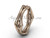 14k rose gold Fleur de Lis wedding band VD10031 14k rose gold Fleur de Lis wedding band VD10031