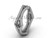 14k white gold Fleur de Lis, matte finish wedding band VD10031 14k white gold Fleur de Lis, matte finish wedding band VD10031