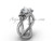 Platinum Fleur de Lis engagement ring VD10024
