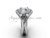 14kt white gold diamond Fleur de Lis wedding ring, engagement ring VD10025
