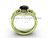 14kt yellow gold diamond Fleur de Lis wedding ring, engagement ring, Black Diamond VD10026