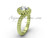 14k yellow gold engagement ring VD1006
