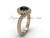 Anniversary Moissanite Rose Gold Engagement Ring VD1006