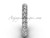 14kt white gold wedding band VD1008
