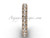 Unique 14k rose gold diamond wedding band VD1009