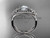 Platinum diamond Cherry Blossom flower, Sakura engagement ring VD8088