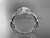14kt white gold diamond rope engagement ring RP889