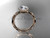 14kt rose gold diamond leaf and vine wedding ring, engagement ring ADLR337