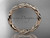 14k rose gold rope wedding band RP899G 14k rose gold rope wedding band RP899G