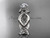 14kt white gold twisted rope wedding ring RP8192