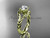 14k yellow gold "Forever One" Moissanite twisted rope engagement ring RP8125
