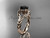 14k rose gold Black Diamond twisted rope engagement ring RP8125