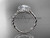 Platinum "Forever One" Moissanite rope engagement ring RP8197