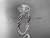 14kt white gold diamond rope engagement ring RP8379