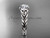 14kt white gold celtic rope engagement ring with a "Forever One" Moissanite center stone RPCT9108 14kt white gold celtic rope engagement ring with a "Forever One" Moissanite center stone RPCT9108