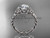 14kt white gold celtic rope engagement ring with a "Forever One" Moissanite center stone RPCT9108 14kt white gold celtic rope engagement ring with a "Forever One" Moissanite center stone RPCT9108