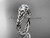 14kt white gold celtic rope engagement ring with a "Forever One" Moissanite center stone RPCT9108 14kt white gold celtic rope engagement ring with a "Forever One" Moissanite center stone RPCT9108