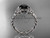 14kt white gold celtic rope engagement ring with a Black Diamond center stone RPCT9108 14kt white gold celtic rope engagement ring with a Black Diamond center stone RPCT9108