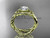 14kt yellow gold rope celtic forever one moissanite engagement ring RPCT9181