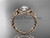 14kt rose gold celtic nautical engagement ring RPCT9201