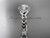 Platinum rope halo celtic trinity diamond engagement ring RPCT9380