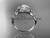 14kt white gold diamond celtic trinity knot wedding ring, engagement ring CT7219