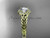 14kt yellow gold halo rope celtic triquetra engagement ring with a "Forever One" Moissanite center stone RPCT9131 14kt yellow gold halo rope celtic triquetra engagement ring with a "Forever One" Moissanite center stone RPCT9131