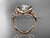 14kt rose gold trinity celtic twisted rope wedding ring RPCT9146