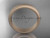 14k rose matte finish gold traditional 5mm wide wedding band WB50105G 14k rose matte finish gold traditional 5mm wide wedding band WB50105G